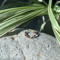 Handmade Gold Wire Red Garnet Adjustable Ring