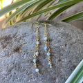 Handmade Moss Agate Dangling Earrings